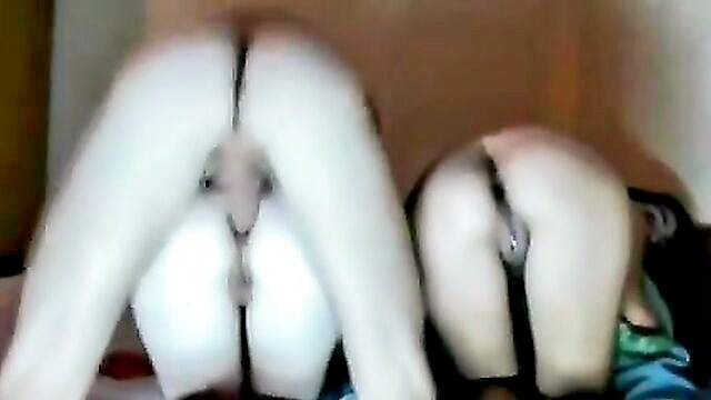 anal, ass, amateur anal - anal threesome with two girls