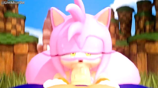 cyrene (honkai impact), choke sounds, sameko saba (vtuber) - sonic amy