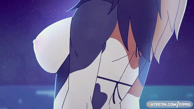 monstar (space jam), asphyxiation, multiple nipples - eipril beach scene