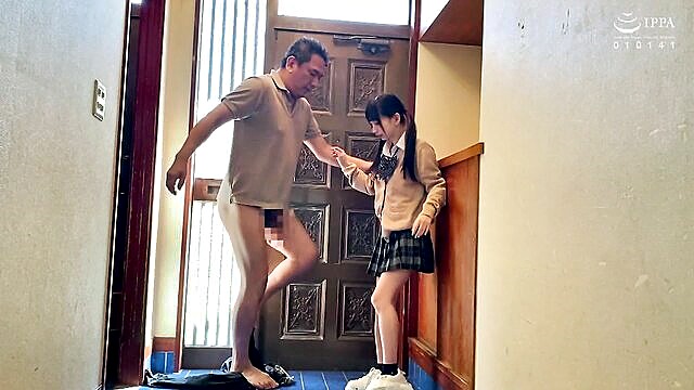 home, school, little tits - domestic abuse dad assaults young japanese daughter after school