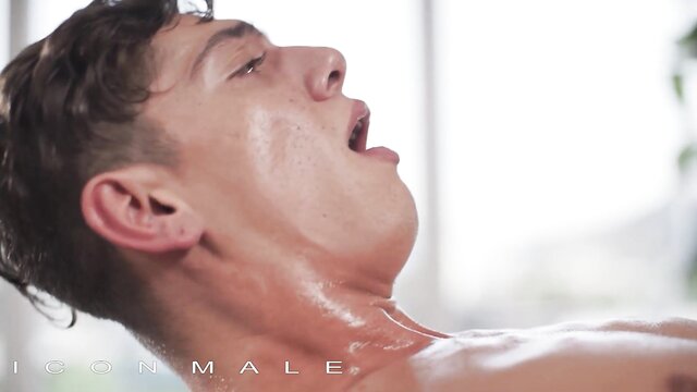 gay iconmale, benvi, big dick - oily gay cock sucking