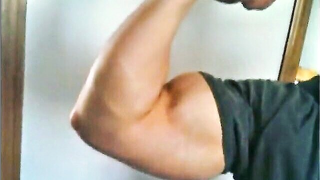 bicep, flexing, fetish - flexing bicep video