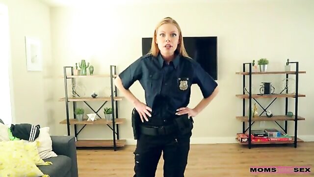 moms teach sex, taboo, handcuffs - step mom britney is a cop