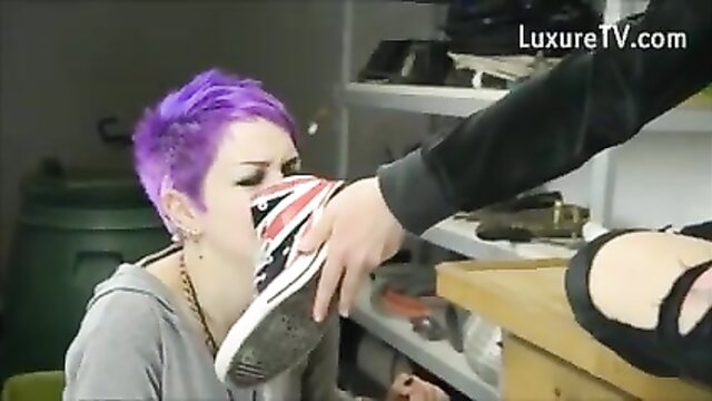 slave, unknown, feet - young lesbian foot slave