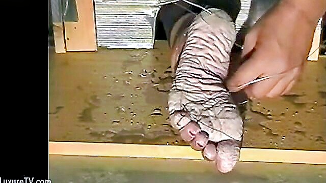unknown, bondage, feet - bianca wet feet tortue