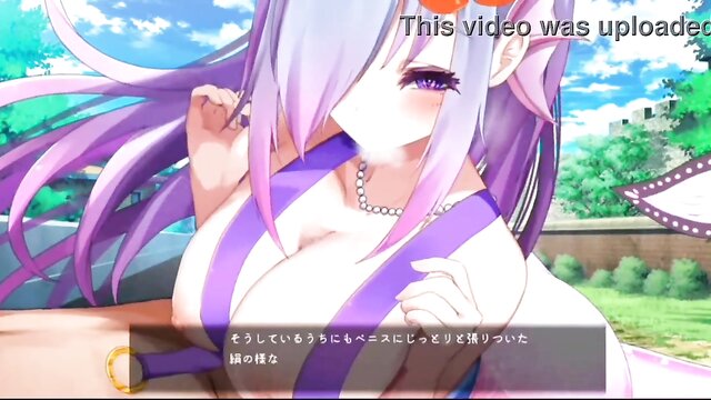 cum load, hentai, game - hardcore anime blowjob ash