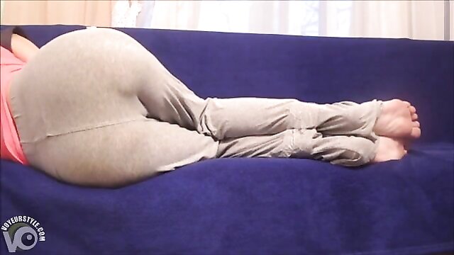 wetting, sweatpants, girl - tape bound girl sweatpants