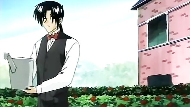 hentai, anime, cartoon - horny anime housemaid doggy style