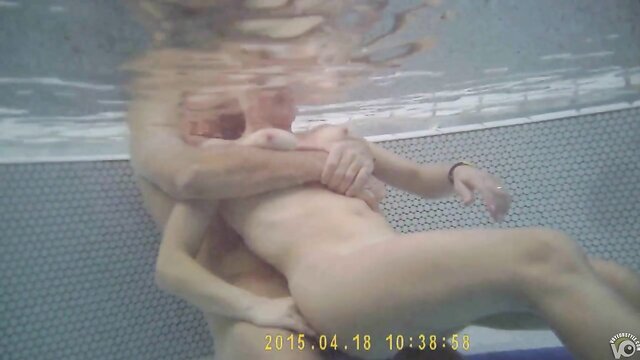 young, couple, water - amateurs having sex in the water