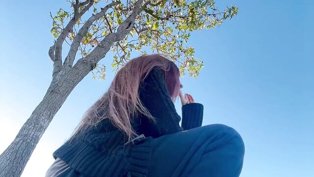 outdoor, smoking, italian - aromatherapy smoking hot vid