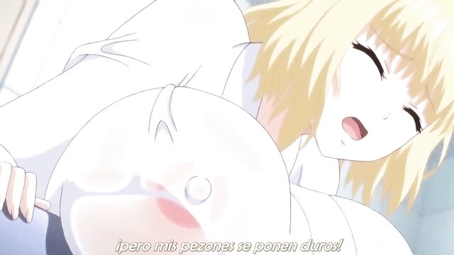 stockings, blonde, cartoon - hentai blonde big tits unoncensored