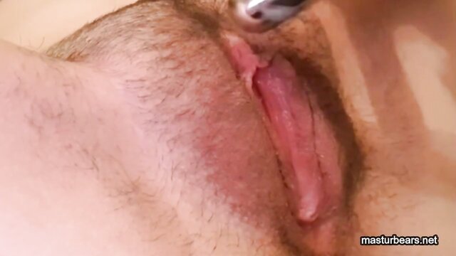 masturbation, vibrator, hairy - vibrator pussy masturbation