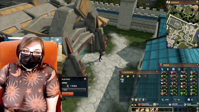 mom, mother, big boobs - busty gamer girl runescape