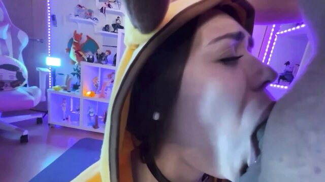 sloppy toppy, sluts 4 bbc, facial - pikachu paawgbbc facials