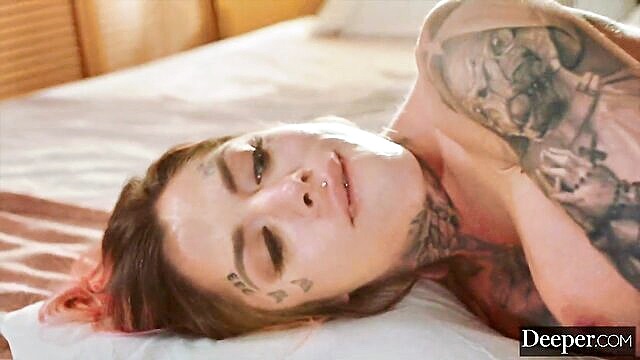 Chantal Danielle - deeper tattooed beauty chantal danielle in her deeper debut Deeper.com