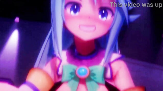 Aqua - hentai animation featuring aqua in a bunny outfit getting fucked Ts