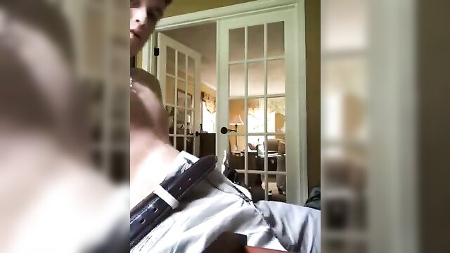 amature, handjob, solo - handjob hot guy in the salon