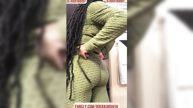 public, ebony, cumshot - no panties out sexy run