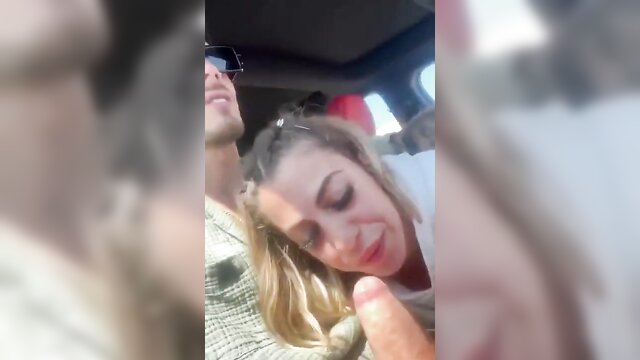 pompino in macchina, sesso orale, pompino marika milani - aspira il cazzone in macchina