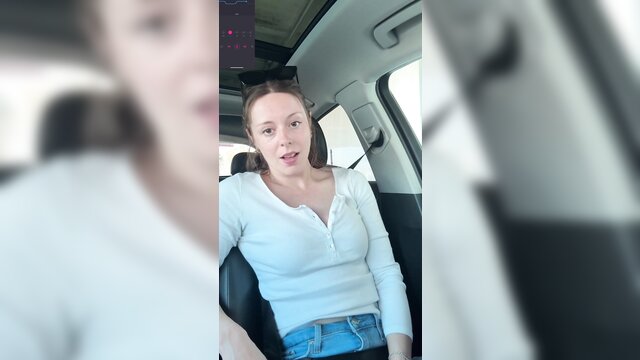 carwash, try not to cum, public - nadia foxx carwash blowjob