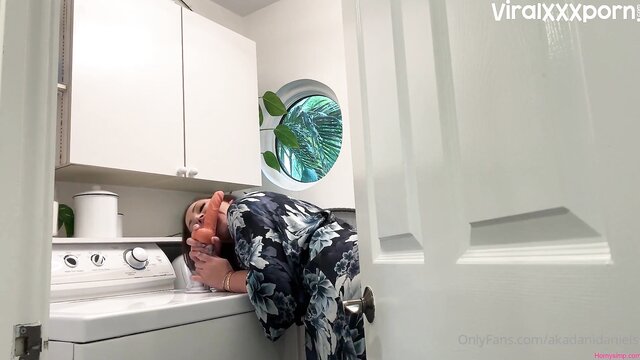 dani daniels, laundry, doing - dani daniels washing machine xxx