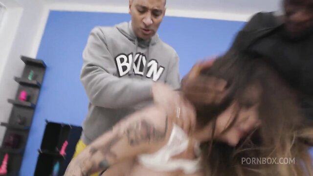 big tits, group sex, double penetration - sexy milf bukkake bbc