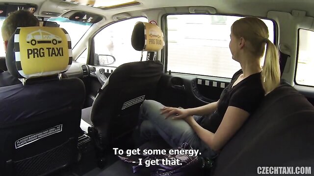 blonde babe, seduces, driver - blonde gets fucked by fake taxi driver