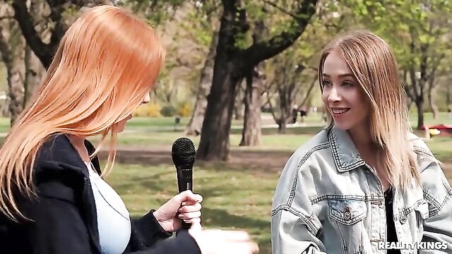big tits, redhead, titjob - redhead interboob action