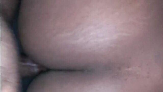 ebony, amateur, creampie - dad nuts in ass porn