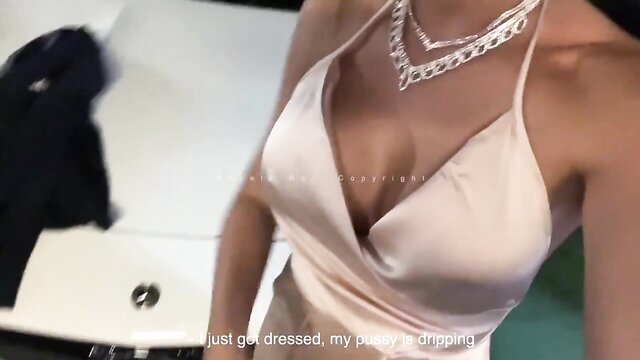 big dick, amateur, babe - angela doll parking lot creampy