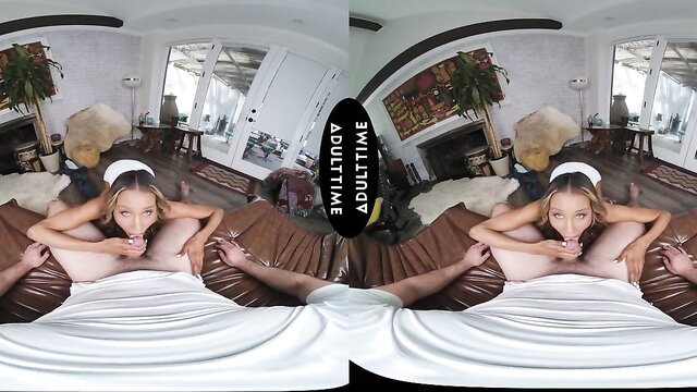 milf, virtual reality, pov - kylie le beau vr blowjob
