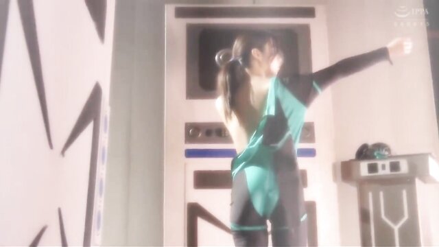 asian, superheroine, toy - asian babe gives a sloppy blowjob and gets doggy style fucked
