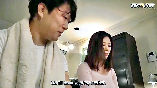japanese, big tits, creampie - dissatisfied sister in law seeks pleasure in intense session