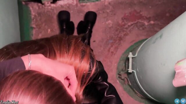 stepsister in boots public sex : Emilia Shot