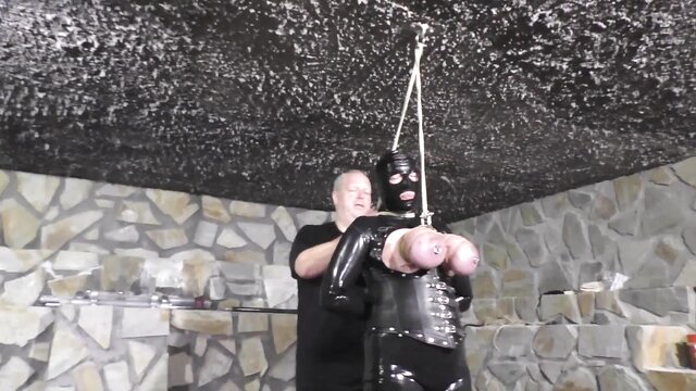 pain, bondage, torture academy - academy breast whipping