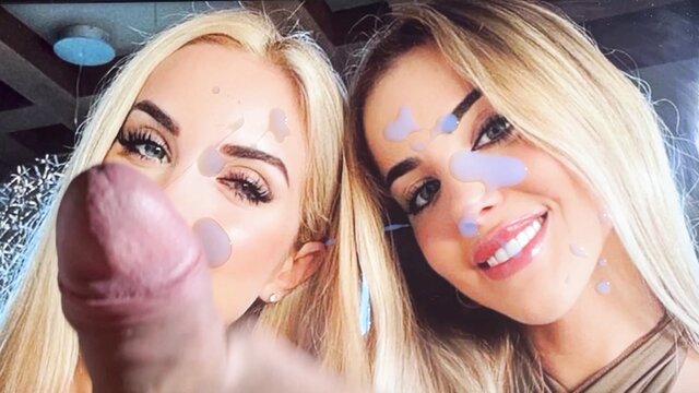 Inge - facial cum tribute twins