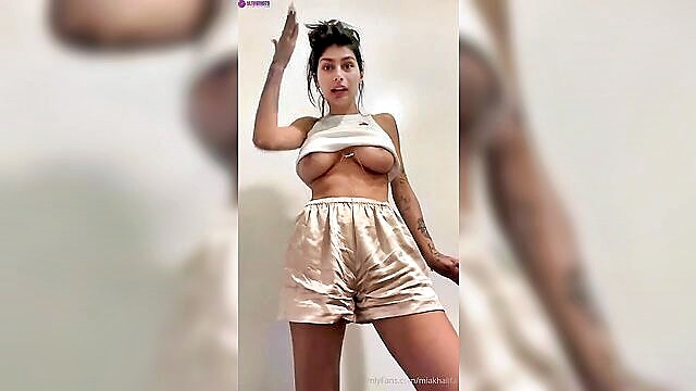 Mia Khalifa - mia khalifa morning striptease