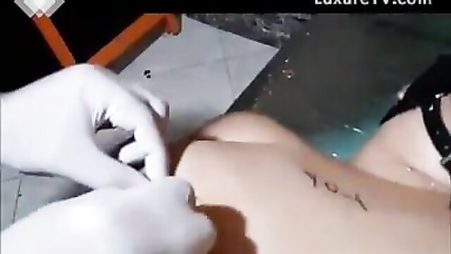 vagina sewing, mestre yoy, bondage - masochist pussy mastery by yoy
