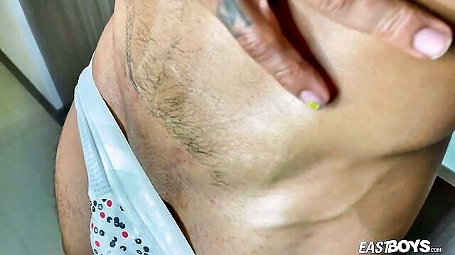 bait, str8, massive - latino twink oil striptease