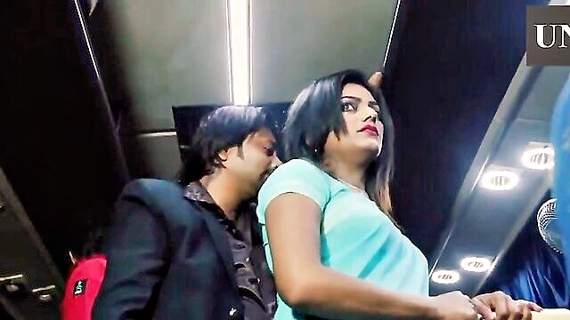 indian, creampie, milf - seductive indian woman in traditional attire experiences wild sex on a moving bus