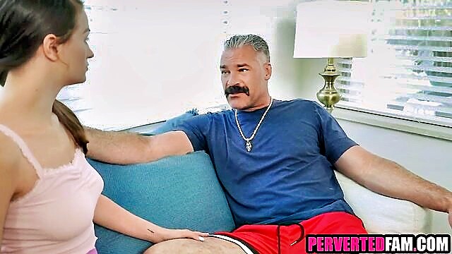 big cock, old and young, shaved - stepdaughter gift for stepfather porn
