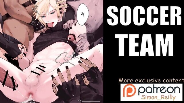 voyeurism, gangbang, group sex - soccer squad group fuck