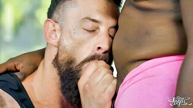 anal, anal fingering, asian - shemale yoga threesome