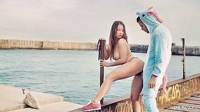 Taylor Sands, Alberto Blanco - taylor sands outdoor blowjob