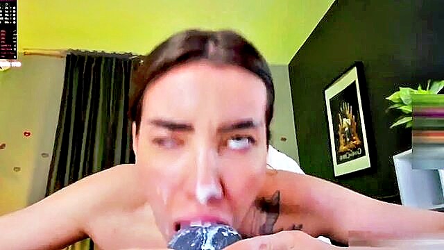 violent milky deepthroat russian camgirl slut loves to give nasty deepthroats after banning herbest donator : donato