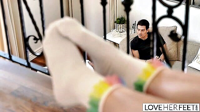 blonde, teen 18+, foot fetish - foot fetish allys little sister