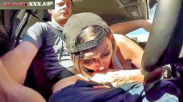 blowjob, car, hardcore - aubsy black hand job