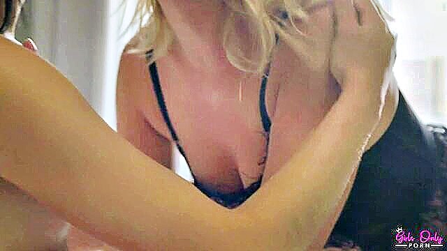 on the bed, blonde teen, with her - blonde teen vibrator bed