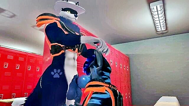 Sneck Studios 2 - gym locker room chase sucks