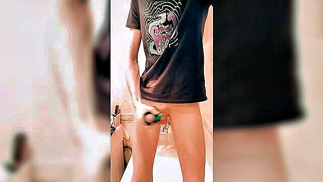 gay kink, big cock, masturbate - christmas sock handjob ep2
